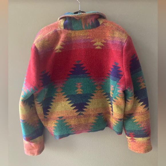 Vintage RHONDA STARK - Southwest Wool Blend Jacket Coat - Large - Picture 5 of 11